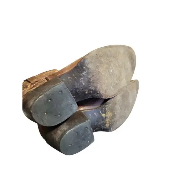 J.B Dillon Distressed Brown Goat Leather Boots 6.5D JBR03205 - Picture 5 of 8